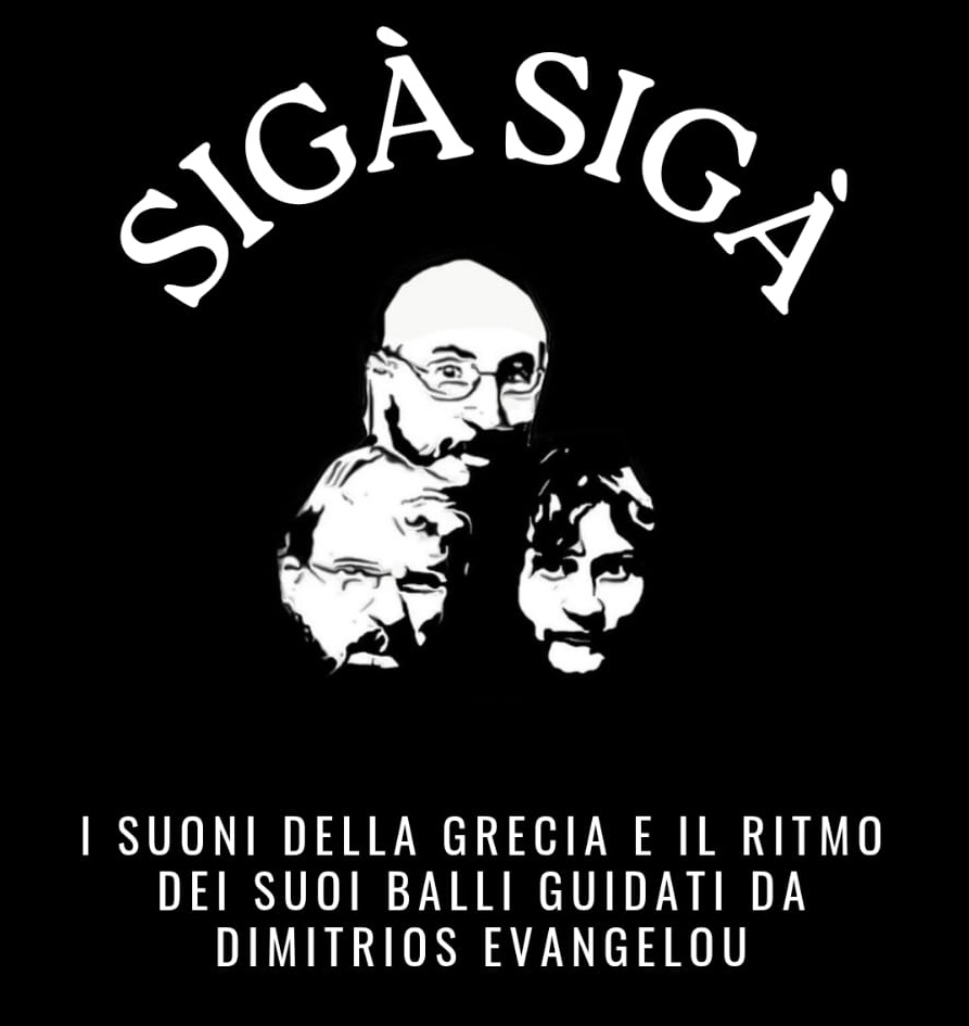Un tuffo in Grecia con la musica dei Sigà Sigà e cena greca………